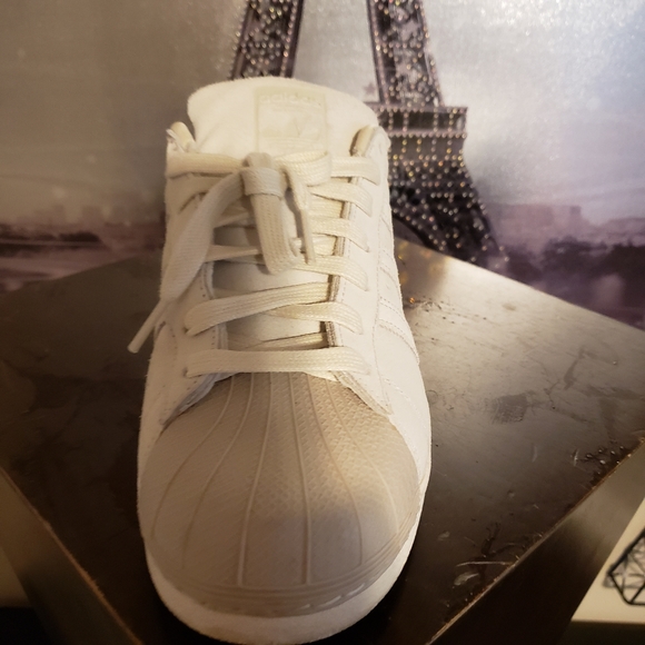 ADDIDAS SUPERSTAR TONAL GREY SUEDE - Picture 4 of 9